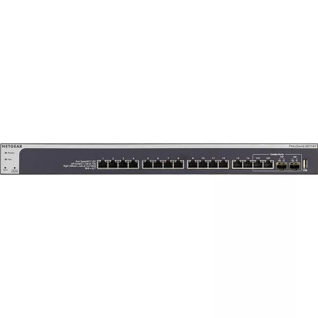 NETGEAR XS716T-100NES 16-Port 10-Gigabit Smart Managed Switch