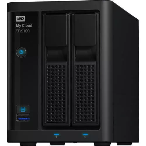 WD WDBBCL0000NBK-NESN 0TB My Cloud PR2100 Pro Series Diskless Media Server NAS
