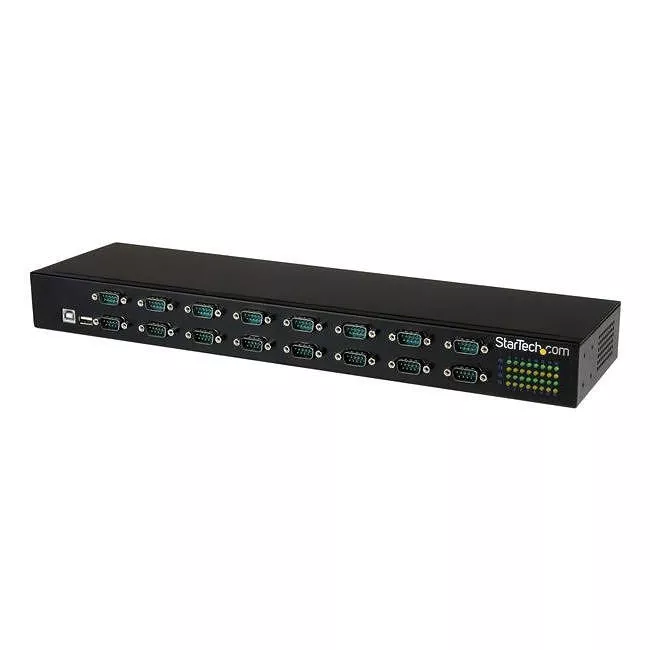 StarTech ICUSB23216FD USB to Serial Hub â€" 16 Port â€" COM Port Retention â€" Rack Mount and Daisy Chainable â€" FTDI USB to RS232 Hub