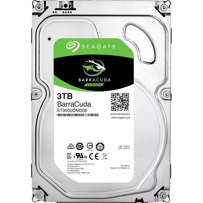 Seagate ST3000DM008 3 TB SATA 3.5" 7200 RPM 64 MB Cache Hard Drive