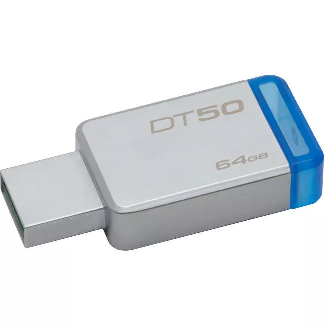 Kingston DT50/64GB 64GB USB 3.0 DataTraveler 50 (Metal/Blue)