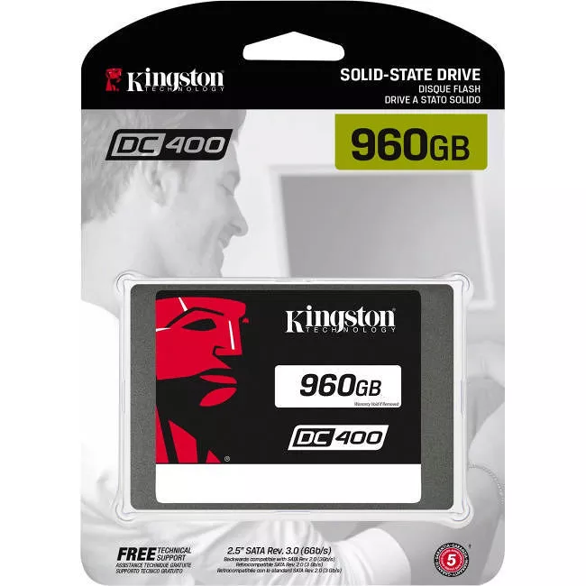 Kingston SEDC400S37/960G SSDNow DC400 SSD - 960 GB - Internal - 2.5 - SATA