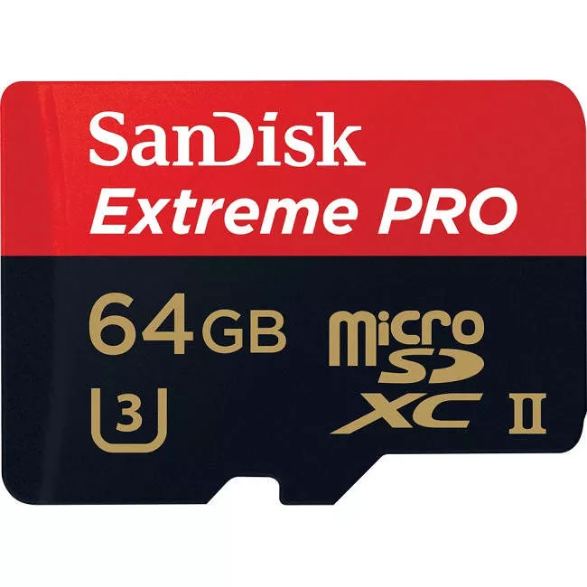 SanDisk SDSQXPJ-064G-ANCM3 Extreme Pro 64 GB 10/UHS-II (U3) Class microSDXC