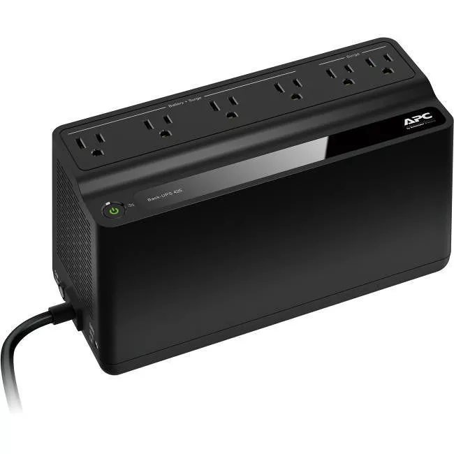 APC BE425M Back-UPS, 6 Outlets, 425VA, 255W, 120V