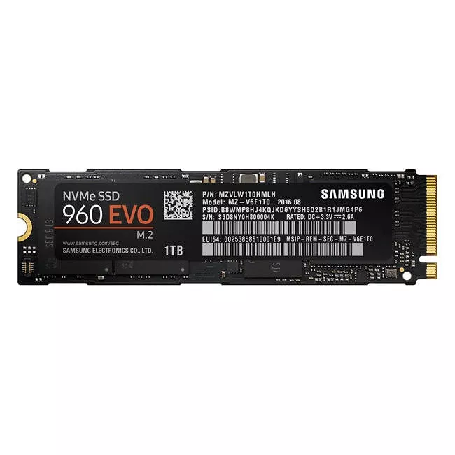 Samsung MZ-V6E1T0BW 960 EVO SSD - 1 TB - Internal - M.2 - PCIe 3.0 x4