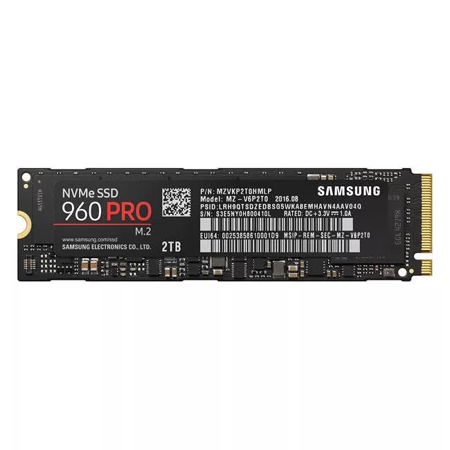 Samsung MZ-V6P2T0BW 960 PRO SSD - 2 TB - Internal - M.2 - PCIe 3.0 x4