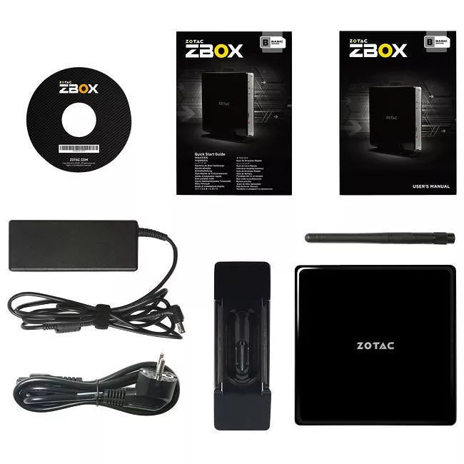ZOTAC ZBOX-BI325-U-W2B ZBOX Mini PC - Celeron N3160-4 GB DDR3L-32 GB SSD-Win10