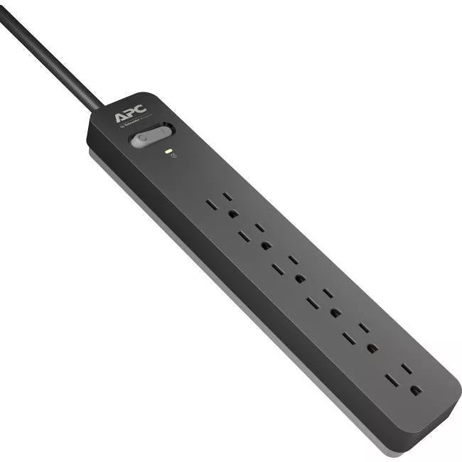 APC PE66 Essential SurgeArrest, 6 Outlets, 6 Foot Cord, 120V Surge Suppressor