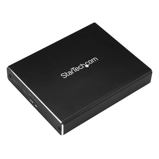 StarTech SM22BU31C3R Dual M.2 NGFF SATA SSD External Enclosure - RAID - USB 3.1 (10 Gbps)
