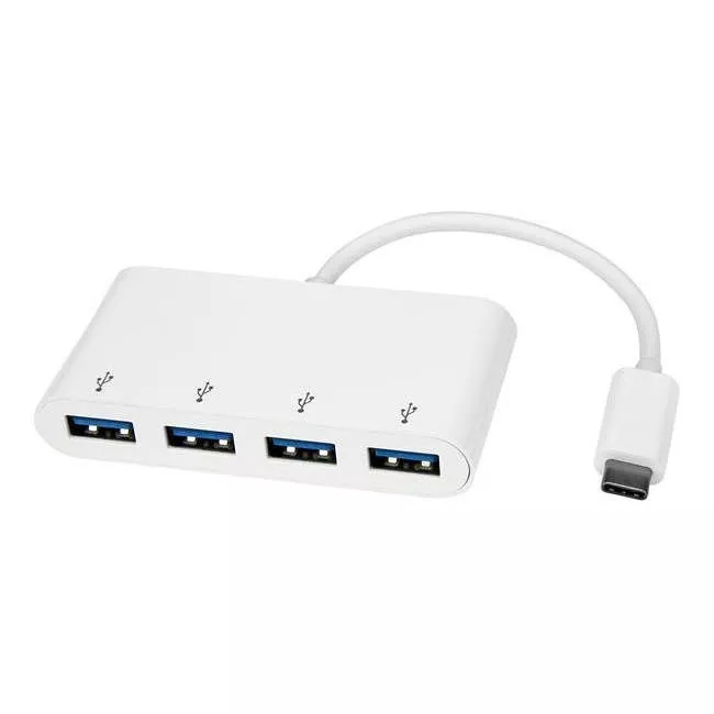 StarTech HB30C4ABW 4 Port USB C Hub w/ 4x USB-A - USB Type-C Adapter Hub 