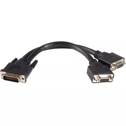 StarTech DMSVGAVGA1 LFH 59 Male to Dual Female VGA DMS 59 Cable