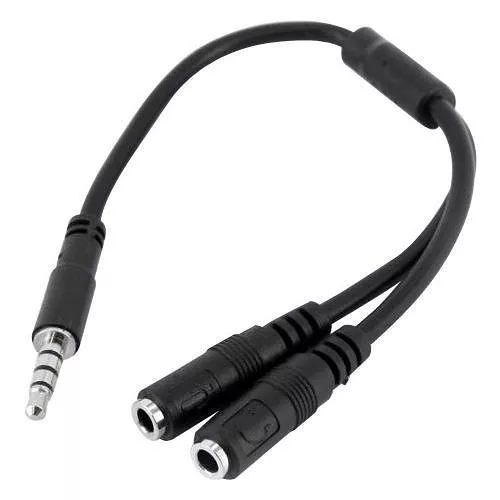 StarTech MUYHSMFF Headset adapter with separate headphone microphone plugs