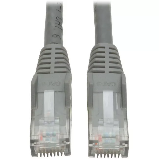Tripp Lite N201-010-GY Network Cable - RJ45 M/M - Gray - 10 ft - Cat6 - Gigabit Snagless Molded (UTP)