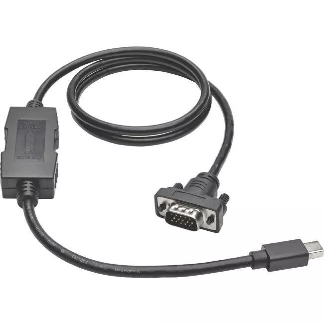 Tripp Lite P586-003-VGA-V2 Mini DP 1.2 to VGA Active Adapter Cable, 1920x1200/1080p, 3 ft.