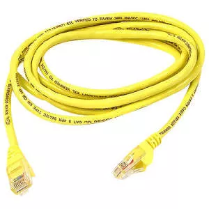 Belkin A3L980-10-YLW-M Cat.6 UTP Patch Cable - 10ft - Yellow