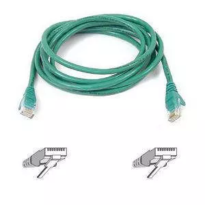 Belkin A3L791-05-GRN-S Cat5e Patch Cable - 5ft - RJ-45 - Green