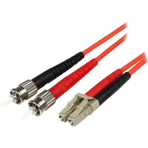 StarTech 50FIBLCST5 5m Multimode Duplex - LC to ST Fiber Patch Cable