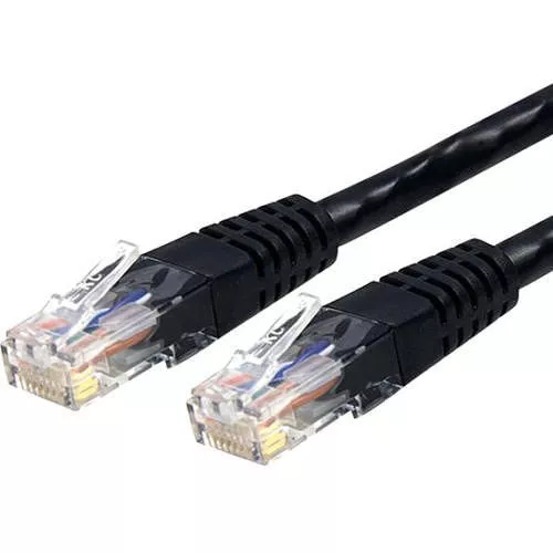 StarTech C6PATCH6BK 6ft CAT6 Ethernet Cable - Black Molded Gigabit