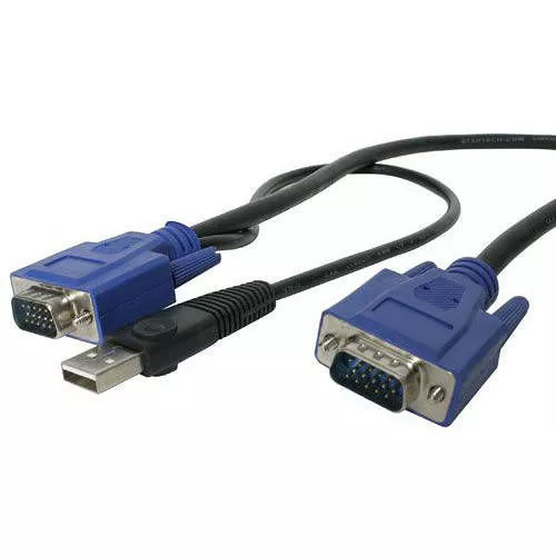 StarTech SVECONUS15 15 ft 2-in-1 Ultra Thin USB KVM Cable 