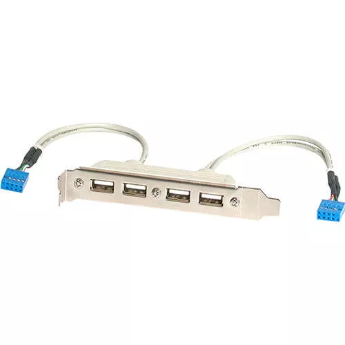StarTech USBPLATE4 Slot Plate Adapter - USB panel - 4 pin USB Type A (F)