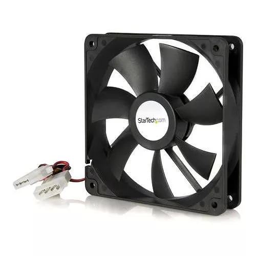 StarTech FANBOX12 120x25mm Dual Ball Bearing Computer Case Fan w/ LP4 Connector - System fan kit - 120 mm