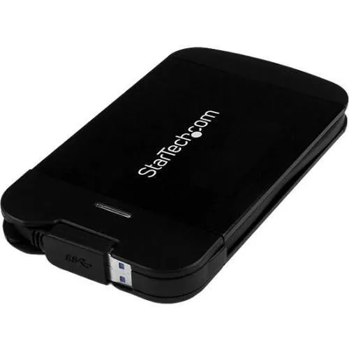 StarTech S2510BMU33CB 2.5" Hard Drive Enclosure - Supports UASP - Integrated USB 3.0 Cable