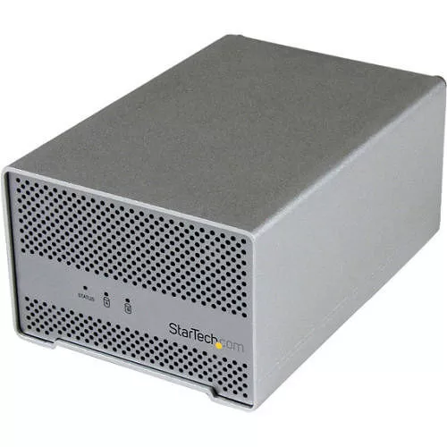 StarTech S252SMTB3 Thunderbolt Hard Drive Enclosure with Thunderbolt Cable - Dual Bay 2.5" HDD