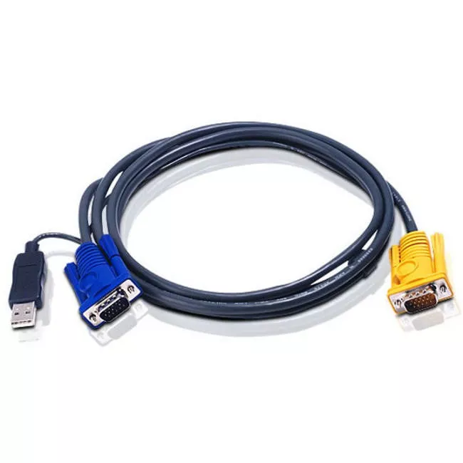 ATEN 2L5203UP 3M USB KVM Cable with 3 in 1 SPHD and built-in PS/2 to USB converter  