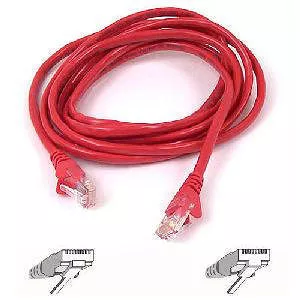 Belkin A3X126-06-RED Cat5e Patch Cable - 6ft - RJ-45 - Red