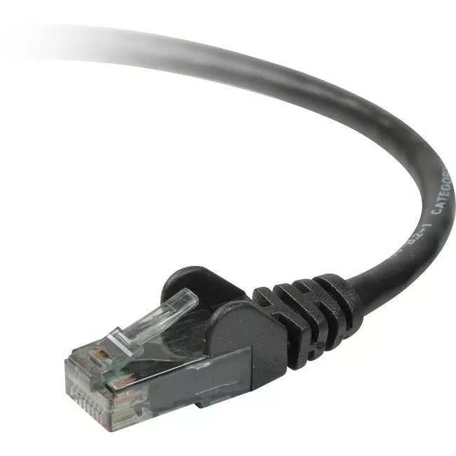Belkin A3L980-30-BLK-S Cat. 6 UTP Patch Cable - 30ft - Black