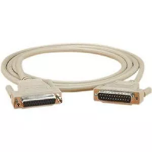 Black Box BC00706 Serial Cable - Shielded, DB25 Male/Male with Thumbscrews, 10-ft.