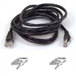 Belkin A3L980-02-BLK-S UTP Patch Cable - 2ft - Black