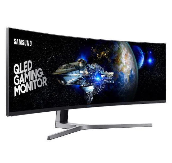 Samsung C49HG90DMN 49" Class Curved Screen LCD Monitor - 32:9 - Charcoal Black, Titanium