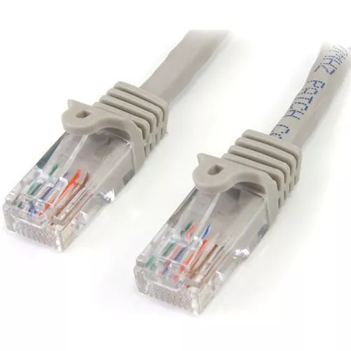 StarTech 45PATCH1GR  Snagless Cat5e UTP Patch Cable 1 ft