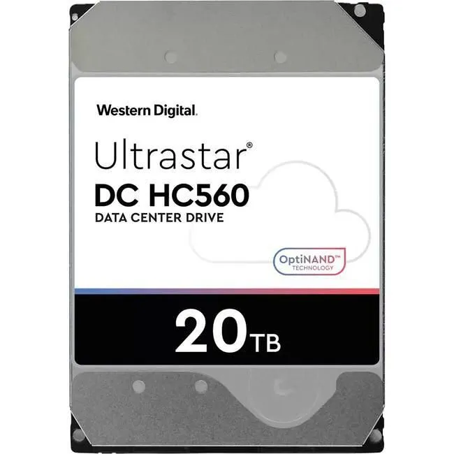 WD 0F38785 Ultrastar DC HC560 20 TB Hard Drive - 3.5" - SATA - 7200 RPM - 512 MB