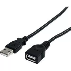 StarTech USBEXTAA10BK 10 ft Black USB 2.0 Extension Cable A to A - M/F