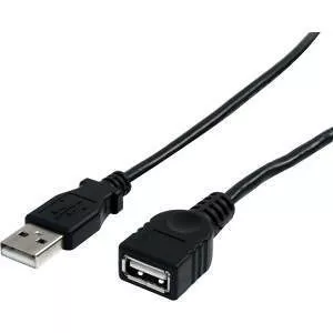 StarTech USBEXTAA3BK 3 ft Black USB 2.0 Extension Cable A to A - M/F