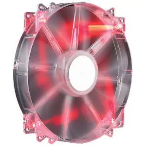 Cooler Master R4-LUS-07AR-GP MegaFlow 200 - Sleeve Bearing 200mm Red LED Silent Fan