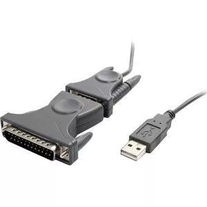 StarTech ICUSB232DB25 USB to Serial Adapter - 3 ft / 1m - with DB9 to DB25 Pin Adapter