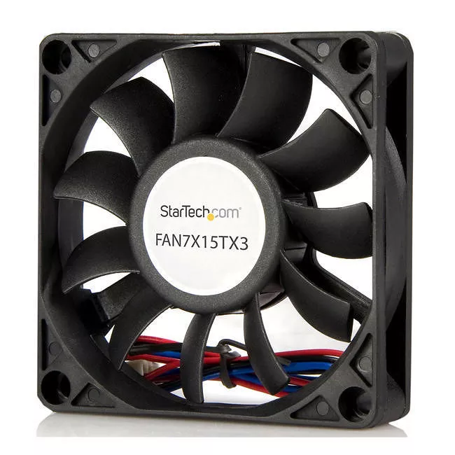StarTech FAN7X15TX3 Replacement 70mm Ball Bearing CPU Case Fan - TX3 Connector black