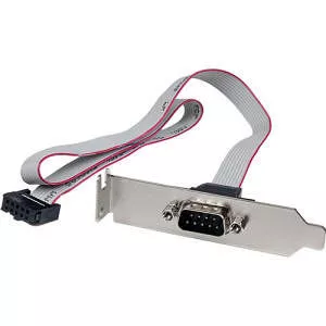 StarTech PLATE9M16LP 1x Port 10 Pin Header to DB9 Serial Port - LP - 16"