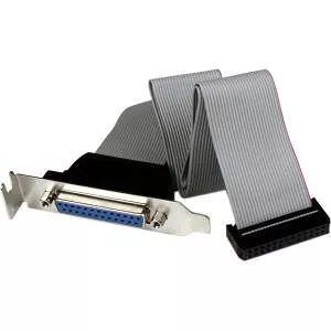 StarTech PLATE25F16LP 16in Parallel Port Header Cable Adapter with Bracket