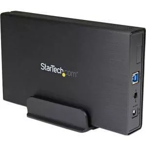 StarTech S3510BMU33 Hard Drive Enclosure - 3.5" - SATA - Black - USB 3.0 - External - UASP