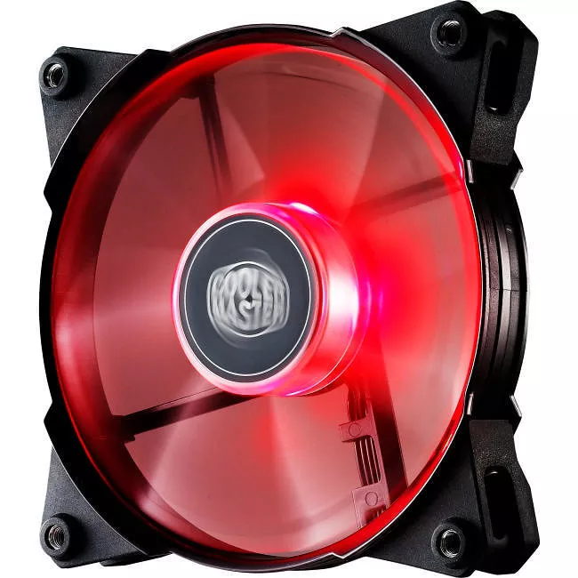 Cooler Master R4-JFDP-20PR-R1 JetFlo 120 - POM Bearing 120mm Red LED High Performance Silent Fan for Computer Cases, CPU Coolers, and Radiators