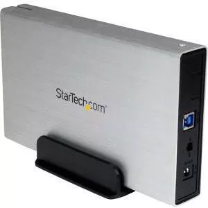 StarTech S3510SMU33 3.5in Silver USB 3.0 External SATA III Hard Drive Portable Enclosure with UASP
