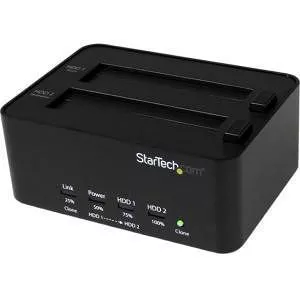 StarTech SATDOCK2REU3 USB 3.0 SATA Hard Drive Duplicator & Eraser Dock - 2.5/3.5in HDD & SSD