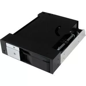 StarTech HSB2535SATBK Dual Bay 5.25" Trayless Hot Swap Mobile Rack Backplane for 2.5/ 3.5" HDD/SSD