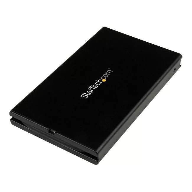 StarTech S251BU31C3CB USB 3.1 (10Gbps) 2.5in SATA SSD/HDD Enclosure, Integrated USB-C Cable, UASP