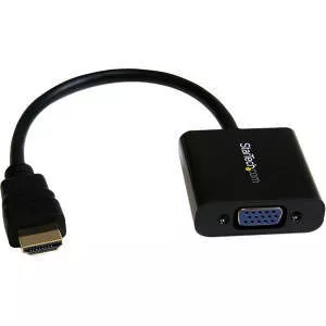 StarTech HD2VGAE2 HDMI to VGA Adapter - 1080p - Black - HDMI Converter - VGA to HDMI Monitor Adapter
