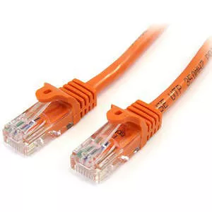 StarTech 45PATCH3OR Snagless Cat5e UTP Patch cable - RJ-45 (M) - RJ-45 (M) - 0.9 m - UTP - Orange